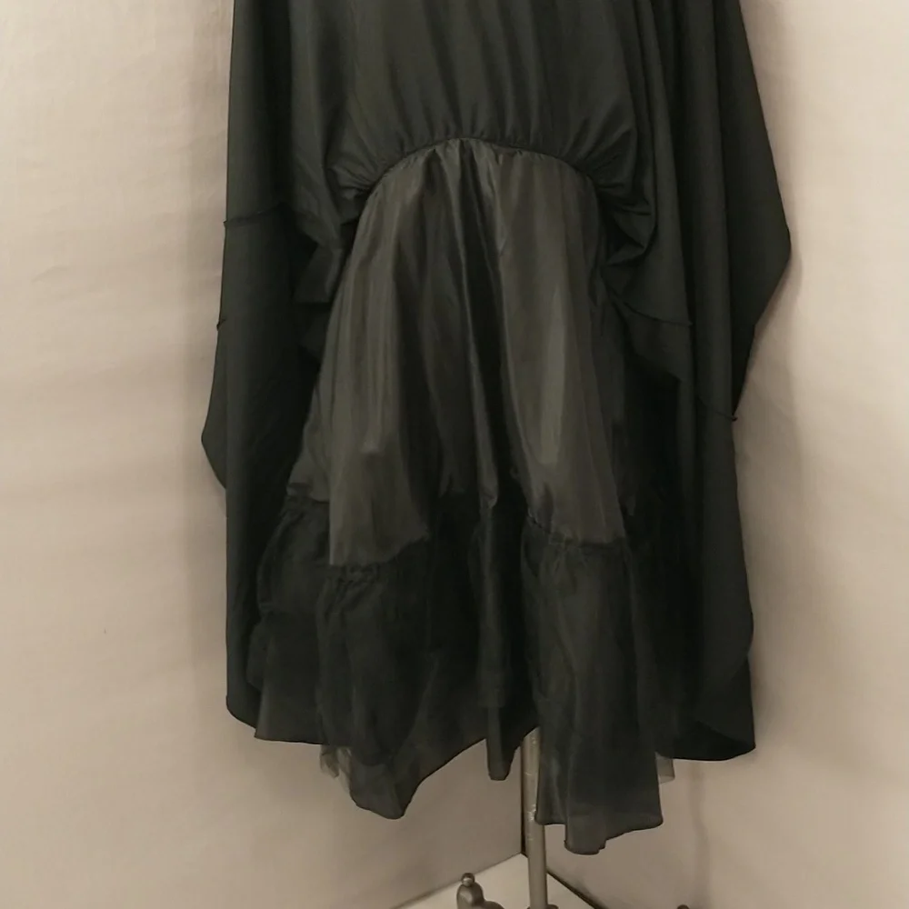 Black Party Dress Vintage Jessica Howard NWT Fit and Flare Sexy Neckline Flirty - Picture 7 of 10